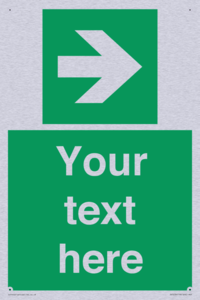 Custom Arrow Right Sign